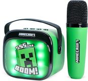 OTL Technologies Minecraft Karaoke set voor kinderen - draadloze microfoon en speaker - met lichteffecten