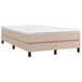 Boxspring Boxspring avec matelas similicuir couleur cappuccino 120x190 cm