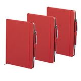 Shoppartners Schrift - Notitieboekje - met elastiek/pen - A5 formaat - rood