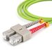 1aTTack.de 1x 7,5m OM5 LWL DX DUPLEX patchkabel SC/UPC - SC/UPC MM MULTIMODE - 50/125 µm LSZH limoengroen