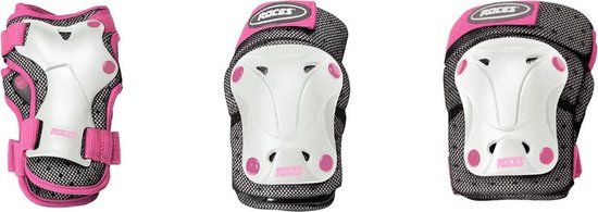 Roces Skatebescherming 3-pack Kinderen - Wit/Roze - Maat M