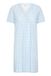 fransa - FRSANIA DR 1 - Dames - Mini jurken - Cashmere Blue art - Gebloemd - Lange mouw - V-hals - Polyester/Katoen - Maat XL