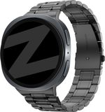 Bandz Stalen band ‘Deluxe’ - Hoogwaardig metalen bandje geschikt voor Samsung Galaxy Watch 9 (40/44mm) / Watch 8 (40/44mm) / 8 Classic (46mm) - Inclusief inkort set (zwart)