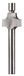 Dremel Rechte Bit 612 - Kleine Ronde Rand 9,5 mm