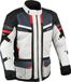 DIFI Explore Aerotex veste textile moto imperméable, gris clair/noir/rouge, taille S