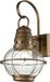 Kichler LED Wand Buitenlamp Bridge Point | 1X E27 Max 60W | IP44 | Dimbaar | Natural Brass