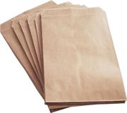 Merkloos Papieren zakjes - 17,5x25 cm - 100 stuks - Bruin