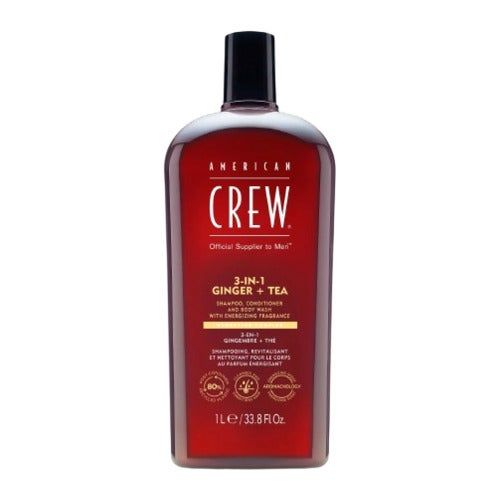 American Crew 3-in-1 Shampoo, Conditioner & Body Wash - Ginger + Tea