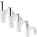Famanu - Lot de 9 clips de câble, porte-câbles adhésifs pour bureau et table de chevet, blanc