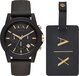 Armani Exchange AX7105 Herenhorloge Zwart 44 mm - Geschenkset