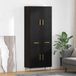 vidaXL Highboard noir chêne 69,5 x 34 x 180 cm bois traité