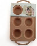 SNL HOME Moule à cupcakes et muffins en silicone avec 6 cavités (Silicone 26,4x18,3x4cm)