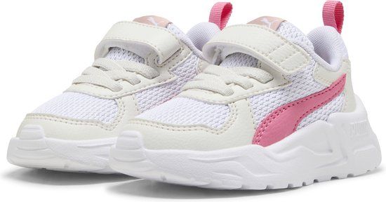PUMA Trinity Lite AC+ Inf Unisex Sneakers - PUMA White-Magic Rose-Vapor Gray (Size: 21)