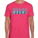 Bellatio Decorations Toppers verkleed T-shirt heren - Miami Vice - roze - Tropische feestkleding L