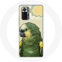 Maniacase Etui voor Xiaomi Redmi Note 10 Pro Amazone papegaaien groen
