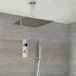 Narus Set de douche avec robinet numérique 20 x 20cm Pomme de douche à effet pluie Plafond et douchette