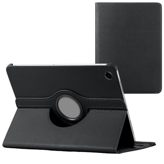 imoshion Tablet Hoes - Geschikt voor Lenovo Tab (2025) - 360° Draaibare Bookcase - Zwart