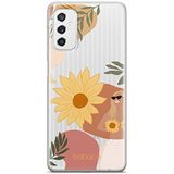 ERT GROUP mobiel telefoonhoesje voor Samsung M52 5G origineel en officieel erkend Babaco patroon Flowers 015 optimaal aangepast aan de vorm van de mobiele telefoon, gedeeltelijk bedrukt