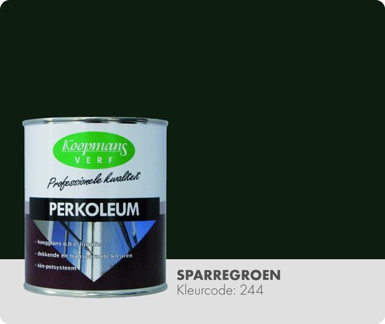 Koopmans Perkoleum - Dekkend - 0 75 liter - Sparregroen