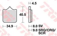 TRW MCB 829 Sintered Brake Pads