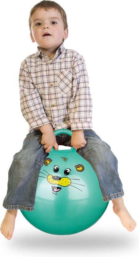Relaxdays Skippybal Kinderen - Springbal Klein - 45 cm - Groen