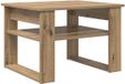 vidaXL Salontafel Artisan Eiken 64 x 54 x 44 cm Bewerkt Hout