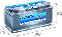 Varta Start Stop Plus H15 accu 12V 105Ah