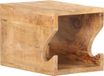 vidaXL Wandfietsenrek 35x25x25 cm massief ruw mangohout