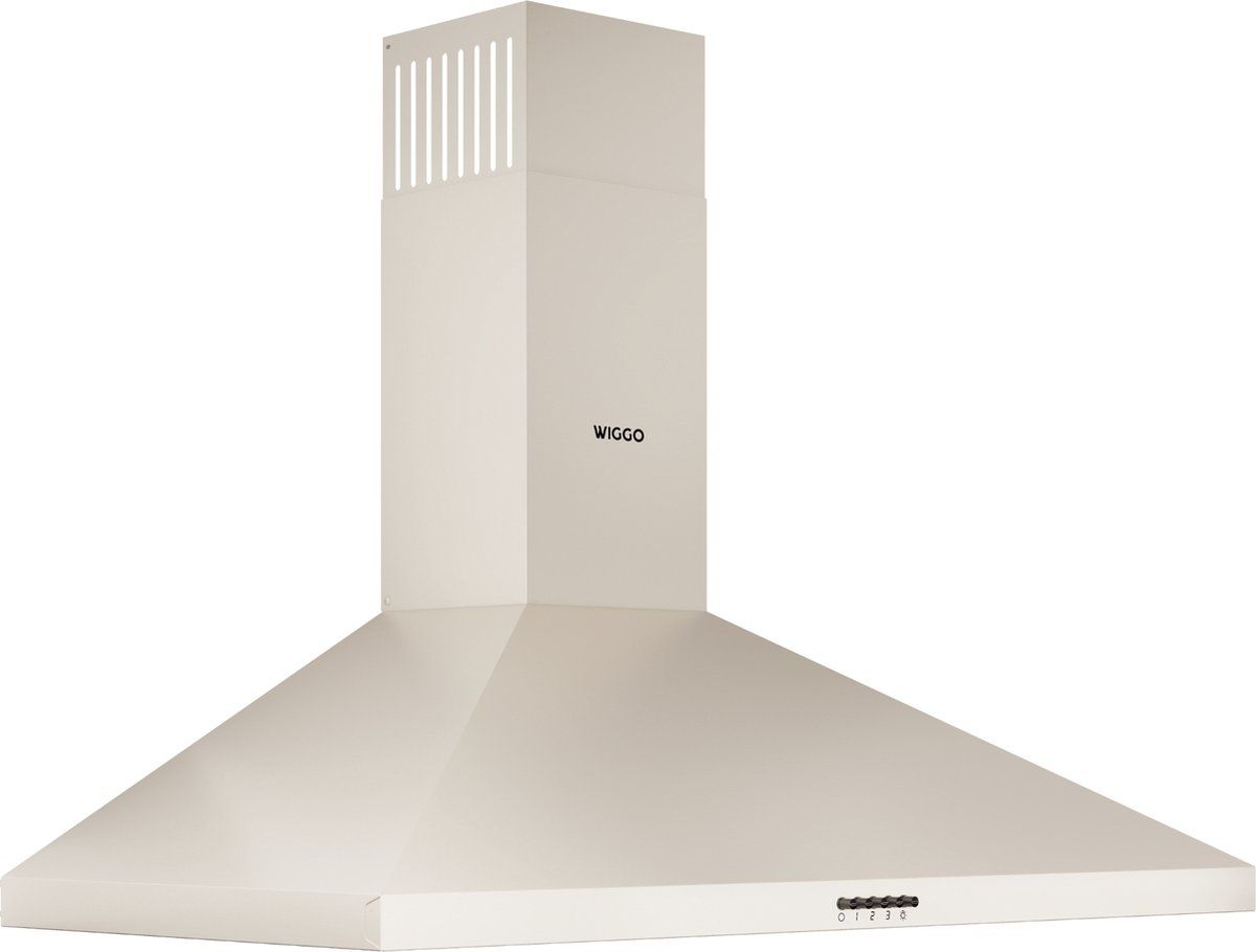 Wiggo WE-A930P(C) - 90cm Creme Wandschouw Afzuigkap