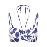 LingaDore Balconette Bikini Top Blue white print Dierenprint 44E