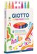 Giotto F453800, 8 kleuren, Verschillende kleuren, Kogelpunt, 5 mm, Meerkleurig, Rond