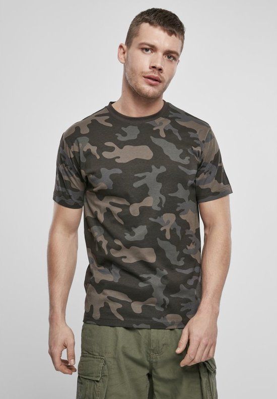 Brandit Premium Heren T-shirt - donkercamouflage - L