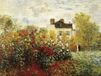 Claude Monet Kunstdruk - The Artist's Garden 80x60cm