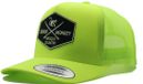 Casquette Trucker Surf Monkey - 6 panneaux - Taille unique - Snapback - Jaune fluo