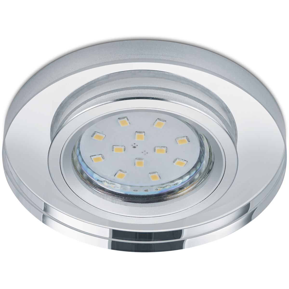 BES LED Spot Armatuur GU10 - Trion Panomi - Inbouw Rond - Mat Chroom - Aluminium - Ã˜90mm