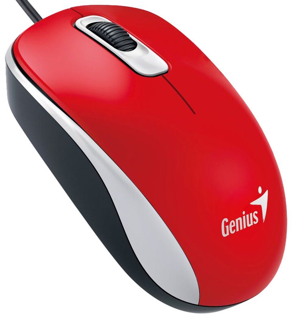 Genius DX-110 - Rood - 1000 DPI - Bedrade Muis