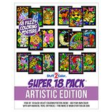 Super-pakket Ertistic Super-pakket van 18 wazige fluwelen kleurposters (Ertistic Edition)