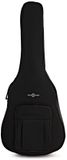 Gear4music Padded Water-Resistant Jumbo Acoustic Guitar Gig Bag, Black
