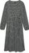 Vero Moda Jurk VMKAYA Midi-jurk Zwart Pied-de-poule Lange Mouw V-hals Polyester Elastaan S