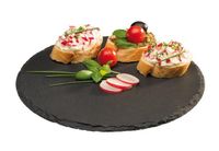 APS-Germany 00969 Slate Zwart Rond Leisteen