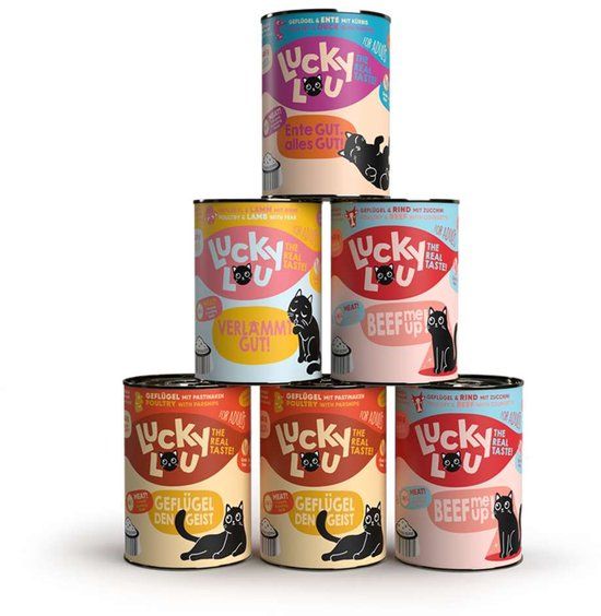 LuckyLou Cat - Life Stage Multipack 6x400g - Smakelijke Mix