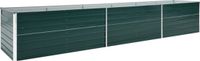 vidaXL Verhoogde Plantenbak Groen - 480x80x77 cm - Gegalvaniseerd Staal