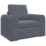 vidaXL Slaapbank Donkergrijs Fluweel 98 x 71 x 83 cm