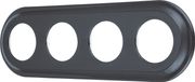 Cadre photo rétro en porcelaine, 4 vues, modèle PR1, gris foncé