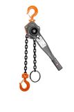Dolezych Hefboomkabel 1500 kg; lengte 1,5 m; handmatig kettingtrekkoord; met draaibare haak; volgens DIN EN 13157; met KTL-gecoate lastketting (8 x 24 mm)