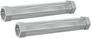 vidaXL Rookbuis - 2 stuks - 5 x 5 x 30 cm - Roestvrij staal 304 - Zilver