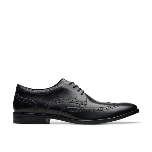 Clarks Brandon Limit, heren, Zwart leder, 41.5 EU
