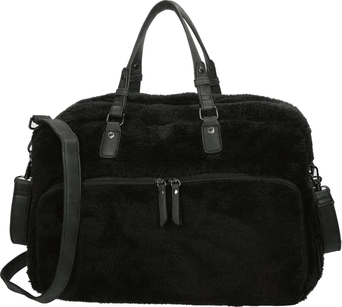 Enrico Benetti Teddy Luiertas / mombag / schoudertas 66655 - Zwart