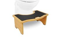 KMINA Wooden Toilet Stool for Adults (18.5 cm High)