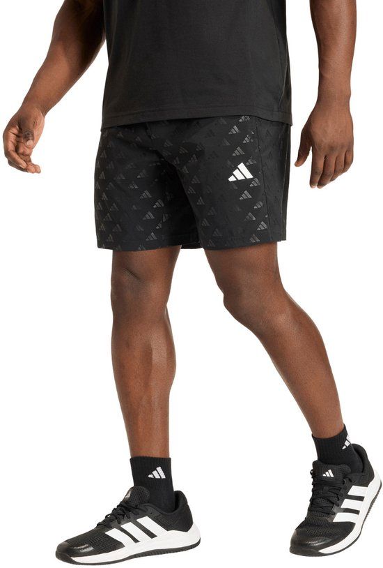 Adidas Workout Essentials Brandlove Woven 7'' Korte Broek Zwart L Man